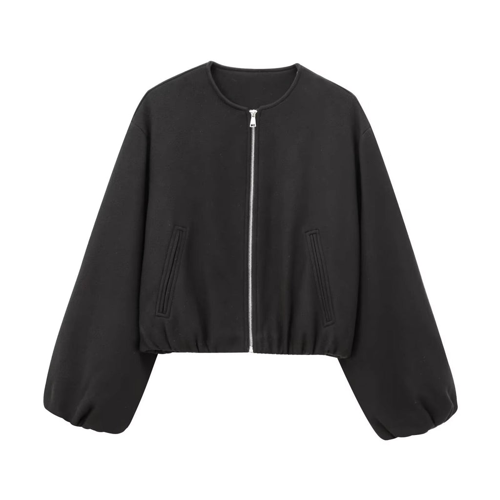 Veste Bombers Courte zippée pour Femme