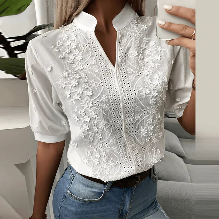 Océane Dubois® | Blouse en dentelle Femme - Raffinée et Romantique