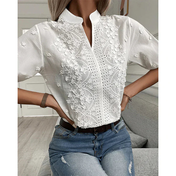 Océane Dubois® | Blouse en dentelle Femme - Raffinée et Romantique