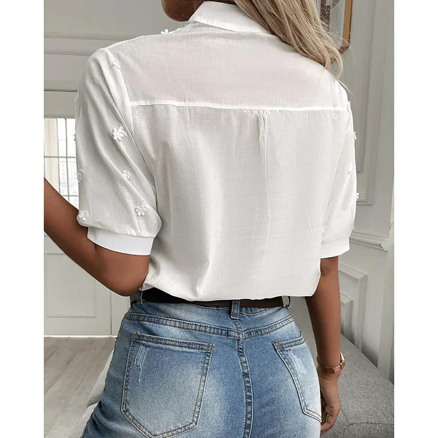 Océane Dubois® | Blouse en dentelle Femme - Raffinée et Romantique