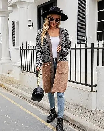 Manteau ample à capuche