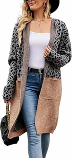 Manteau ample à capuche