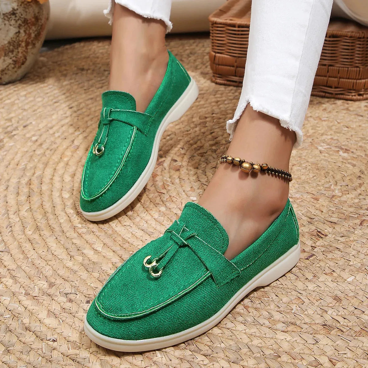 Mocassins Confortables de Luxe en Daim