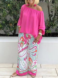 Pantalon ample à jambe large