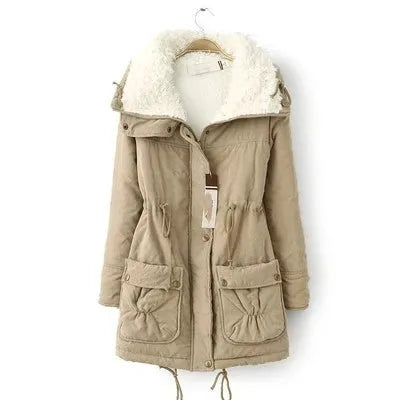 Parka Hiver Doublée en Peluche
