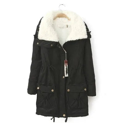 Parka Hiver Doublée en Peluche