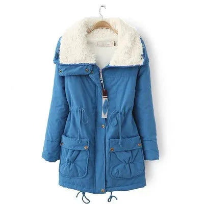 Parka Hiver Doublée en Peluche
