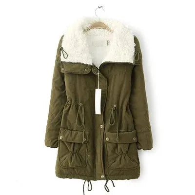 Parka Hiver Doublée en Peluche