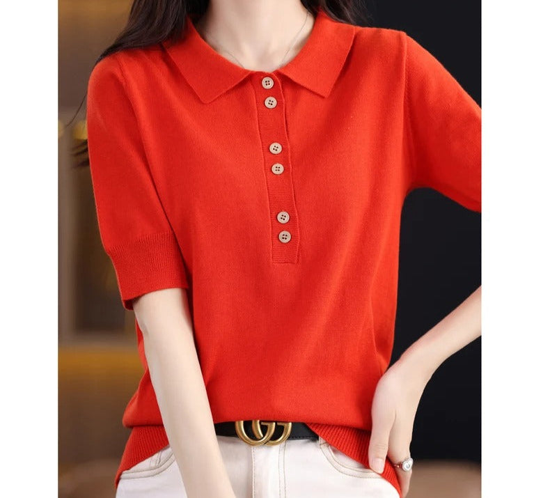 Polo Élégant à Boutons