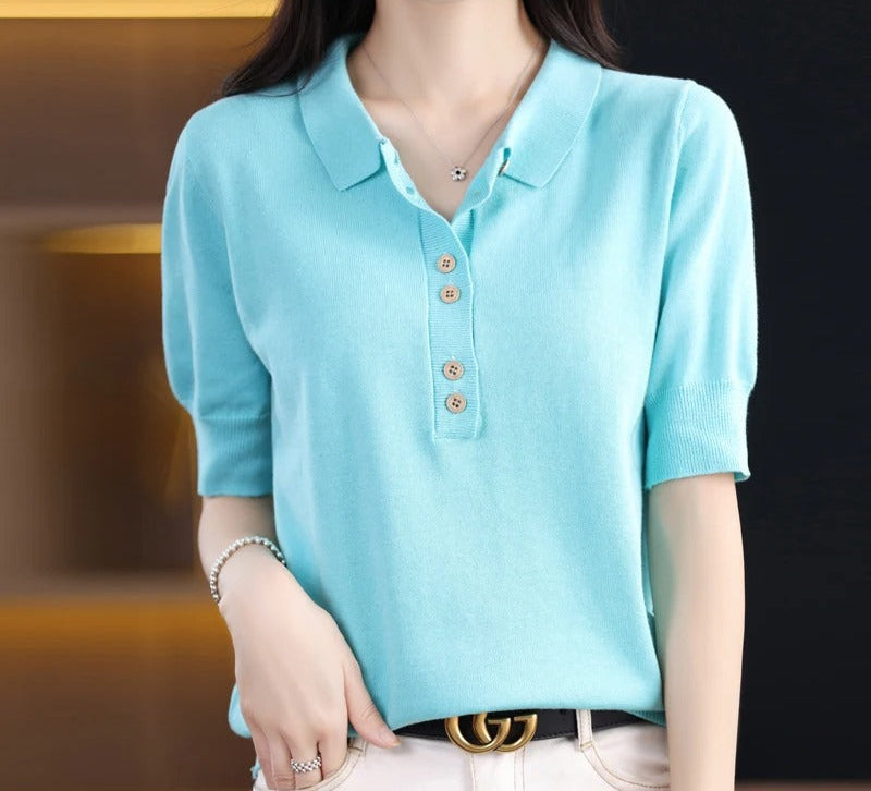 Polo Élégant à Boutons