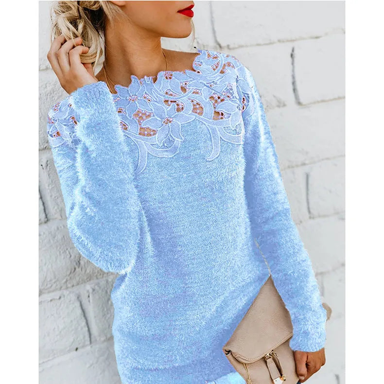 Pull élégant et Stylé à Motif Floral