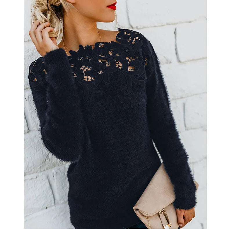 Pull élégant et Stylé à Motif Floral