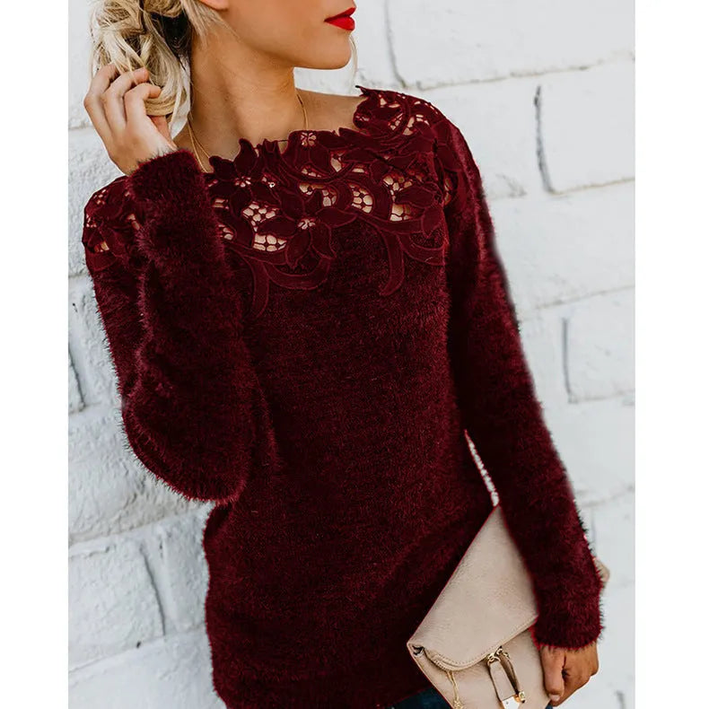 Pull élégant et Stylé à Motif Floral
