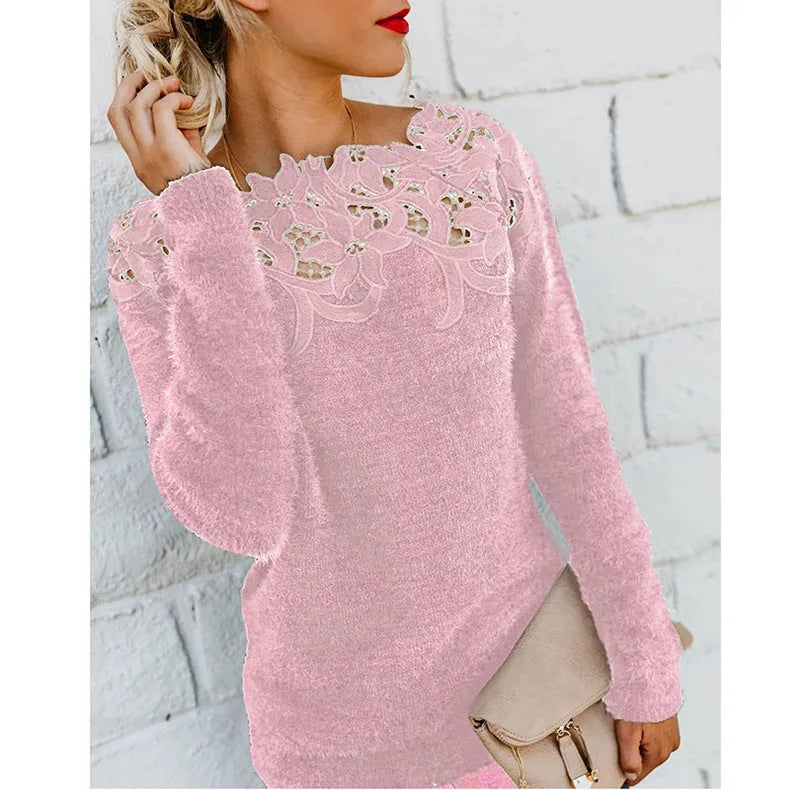 Pull élégant et Stylé à Motif Floral