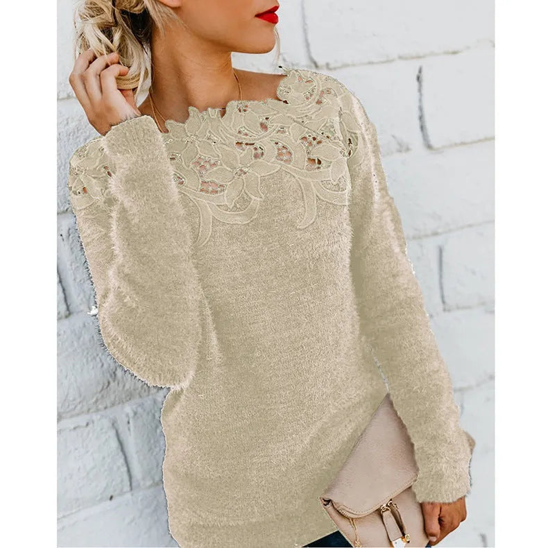 Pull élégant et Stylé à Motif Floral