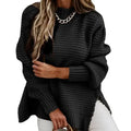 Pull en tricot à col haut et douillet