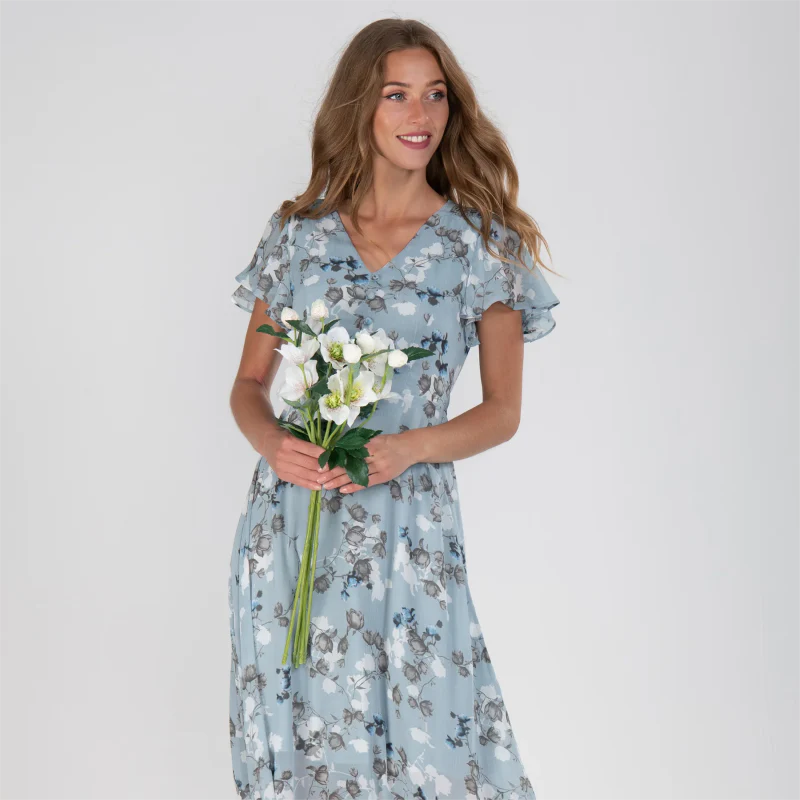 Robe longue gainante à bretelles