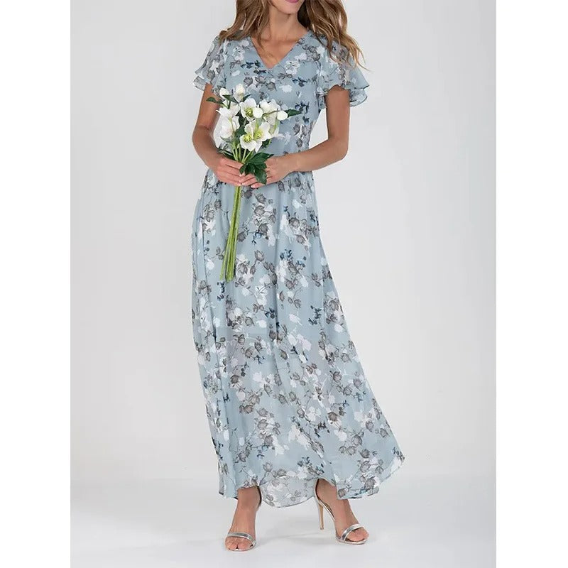 Robe longue gainante à bretelles