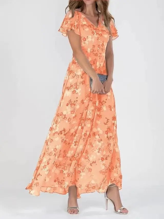 Robe longue gainante à bretelles