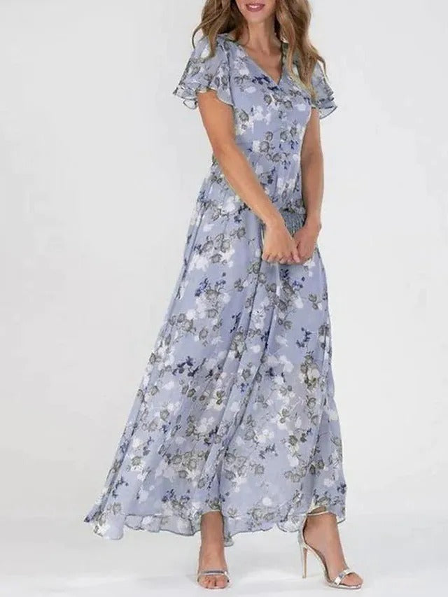 Robe longue gainante à bretelles