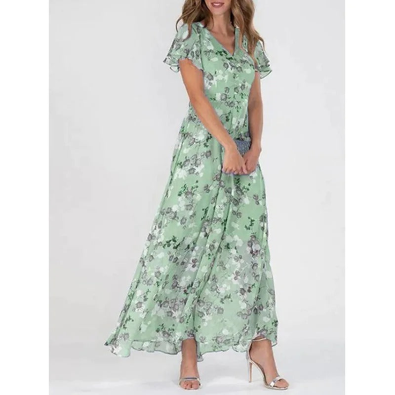 Robe longue gainante à bretelles