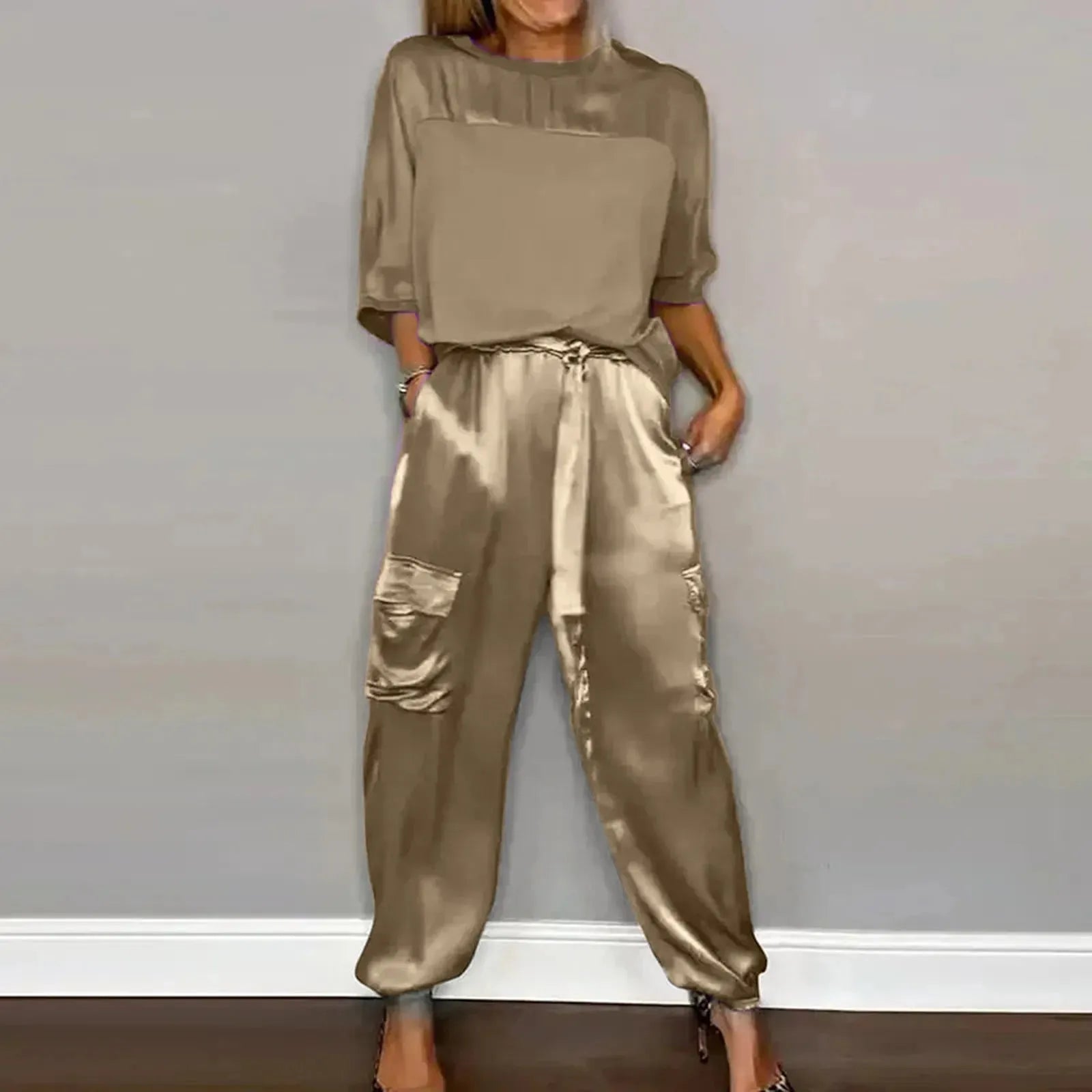 Satin Ensemble lounge deux pièces