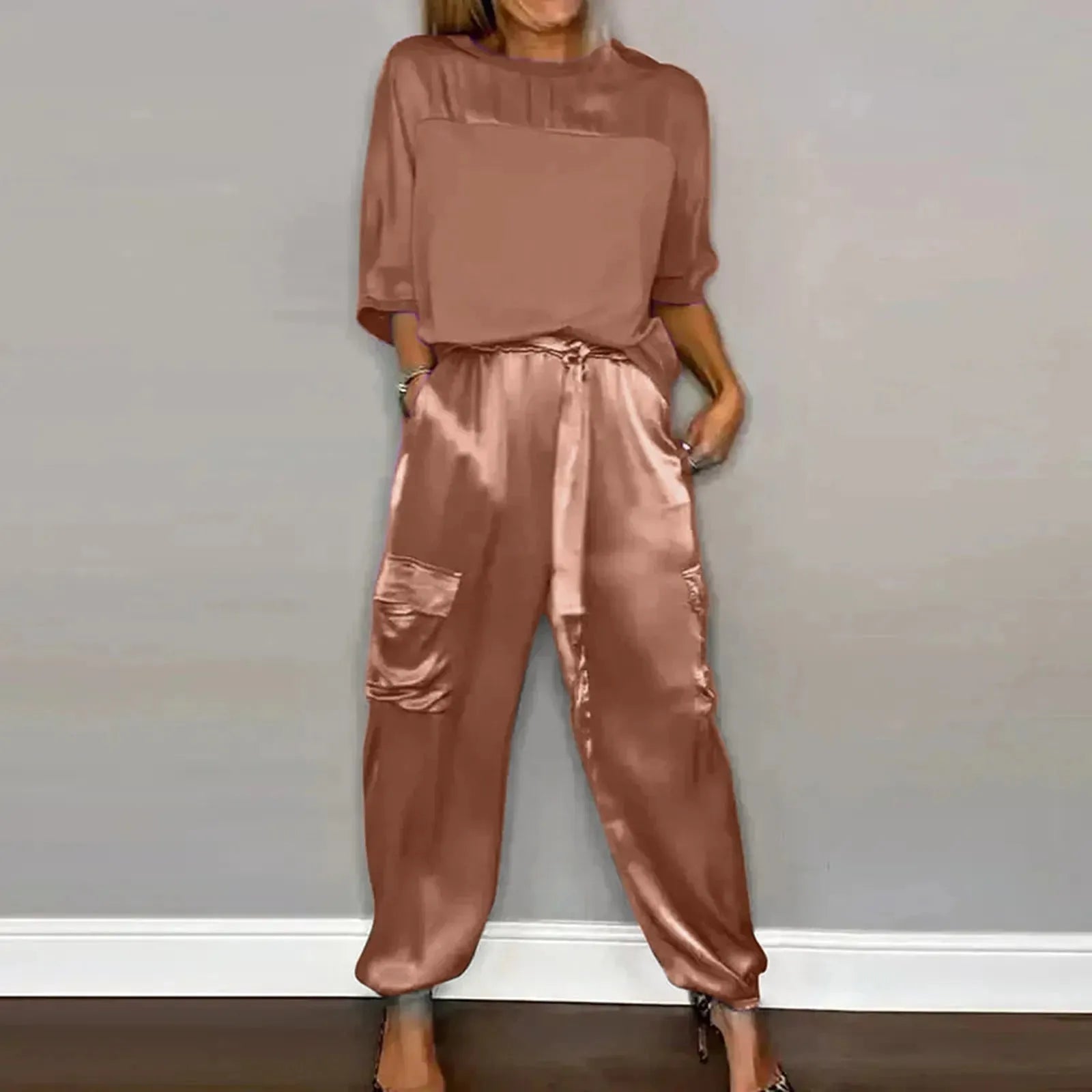 Satin Ensemble lounge deux pièces