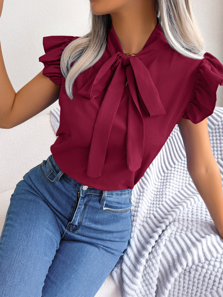 Océane Dubois® | Blouse avec noeud