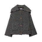 Cardigan en tricot jacquard oversize pour femmes