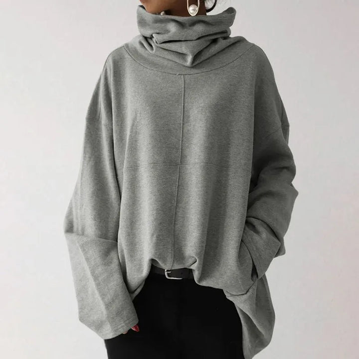 Pauline Laurent | Turtle-Neck Pull tendance de couleur unie