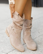 Bottes tendance à talons bas