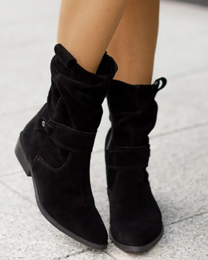 Bottes tendance à talons bas
