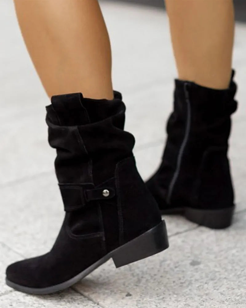 Bottes tendance à talons bas