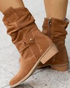 Bottes tendance à talons bas