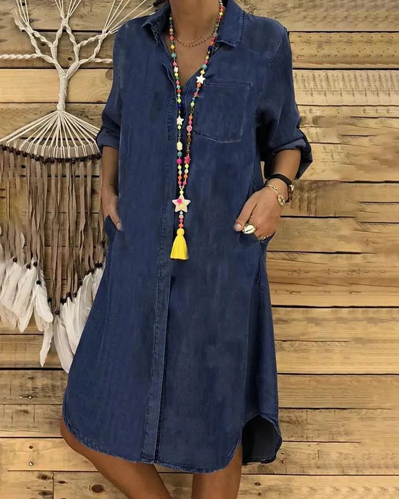 Robe d'été élégante pour femme | Tissu léger, silhouette fluide, décontractée